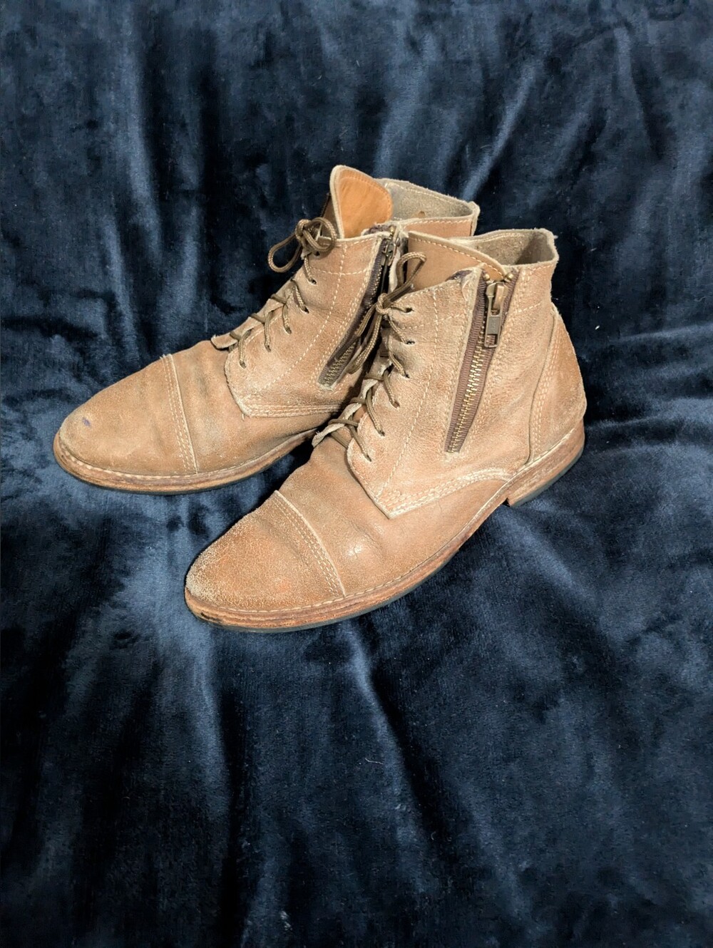 Bed Stu Tan Leather Ankle Boots